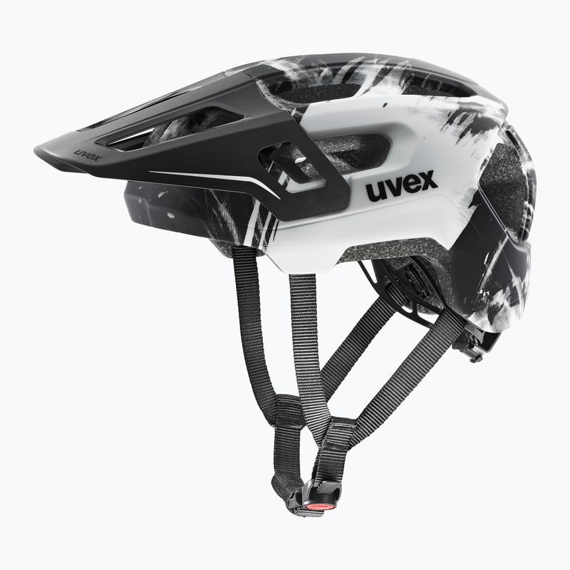 Detská cyklistická prilba UVEX React Fullface Jr black/white matt 2