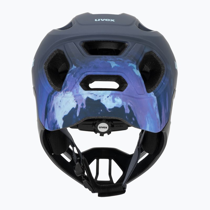 Detská cyklistická prilba UVEX React Fullface Jr dusk blue matt 4