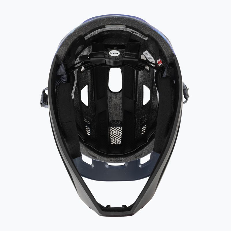 Detská cyklistická prilba UVEX React Fullface Jr dusk blue matt 5