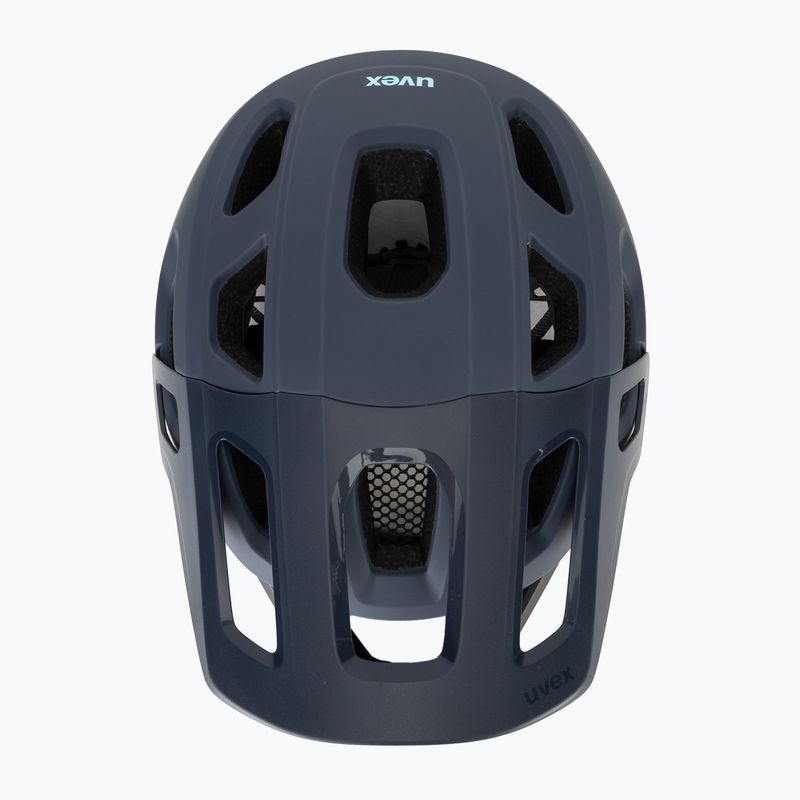 Detská cyklistická prilba UVEX React Fullface Jr dusk blue matt 6