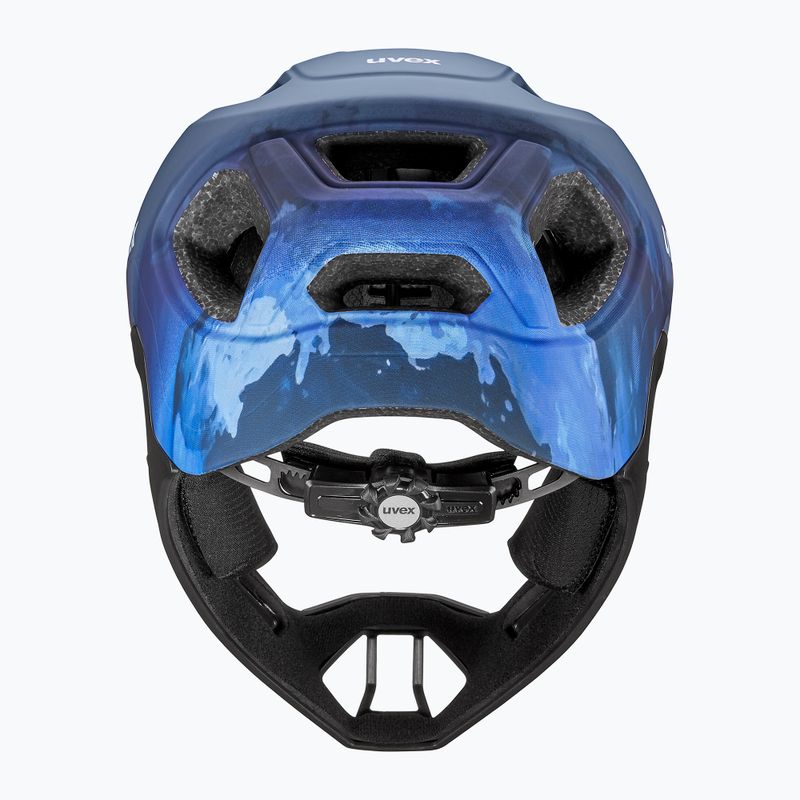 Detská cyklistická prilba UVEX React Fullface Jr dusk blue matt 4