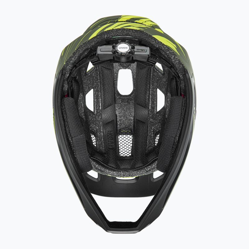 Detská cyklistická prilba UVEX React Fullface Jr dark olive matt 6