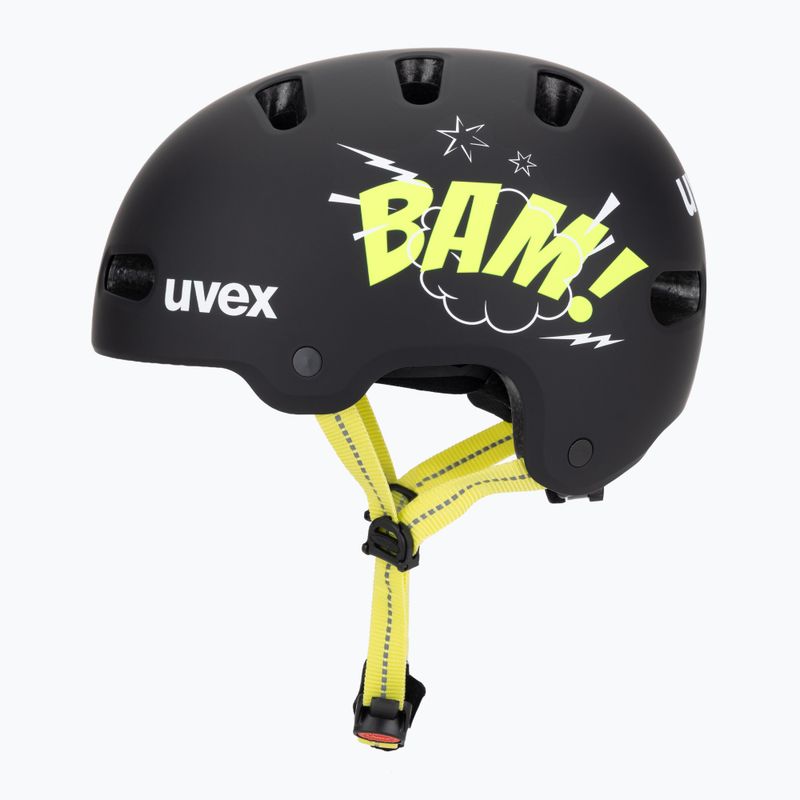 Detská prilba UVEX Kid 4 Style bam black/lime matt 3