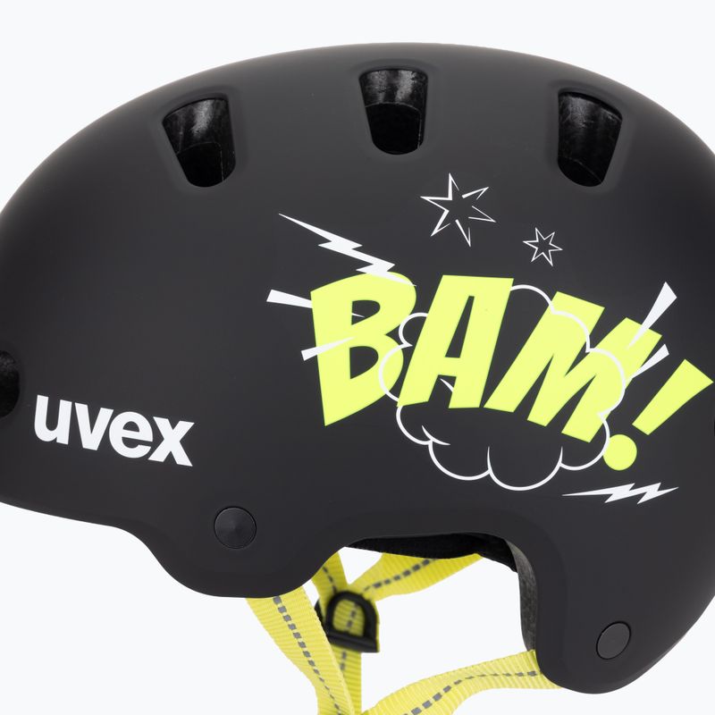 Detská prilba UVEX Kid 4 Style bam black/lime matt 7