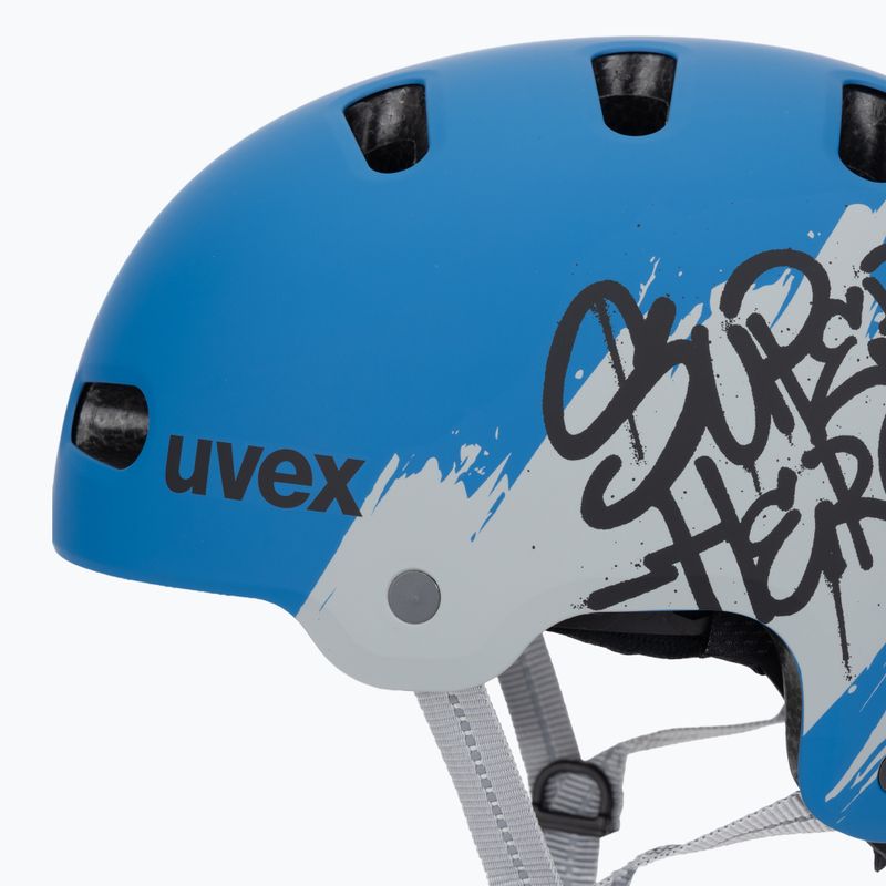 Detská prilba UVEX Kid 4 Style super hero blue matt 7