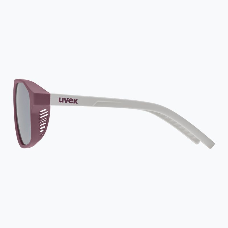 Detské slnečné okuliare UVEX Cosmic Jr cranberry/grey matt/mirror silver 5