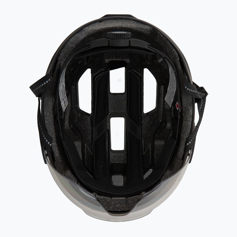 Cyklistická prilba UVEX Stride Visor black matt/lite mirror silver 5