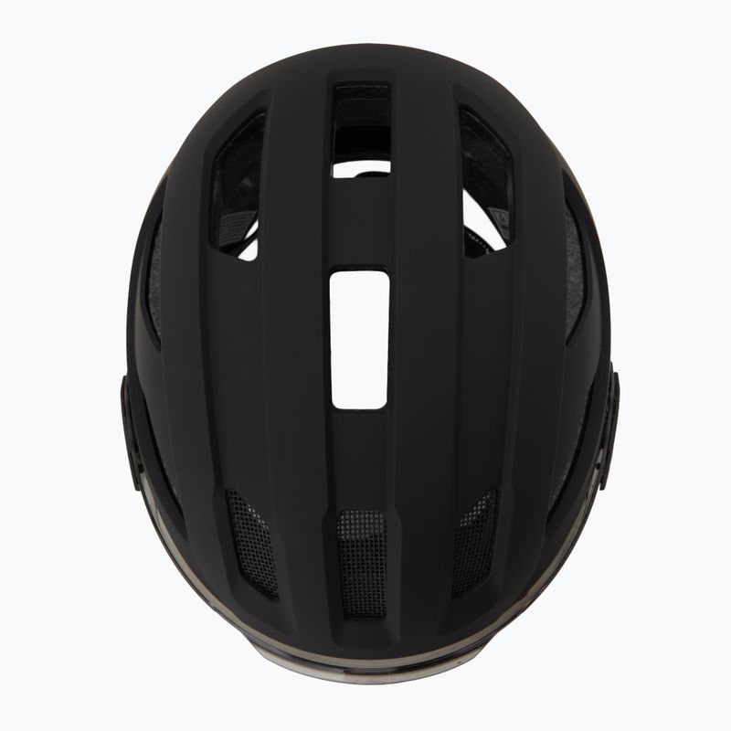 Cyklistická prilba UVEX Stride Visor black matt/lite mirror silver 6