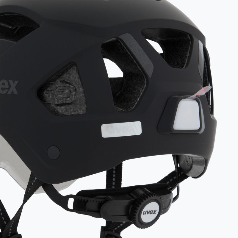 Cyklistická prilba UVEX Stride Visor black matt/lite mirror silver 7