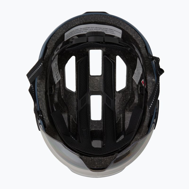 Cyklistická prilba UVEX Stride Visor stone blue matt/lite mirror silver 5