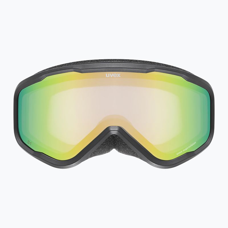 Detské lyžiarske okuliare UVEX Speedy Nova FM S2 black matt/mirror green 2