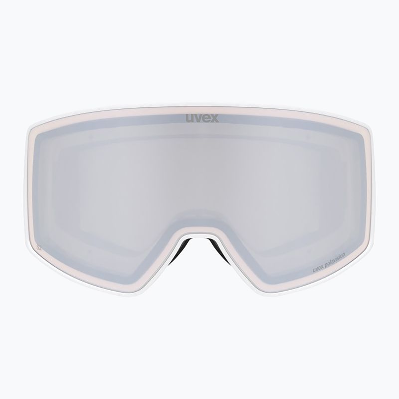 Lyžiarske okuliare UVEX Scenic P S0-S4 white matt/mirror silver/pola 2