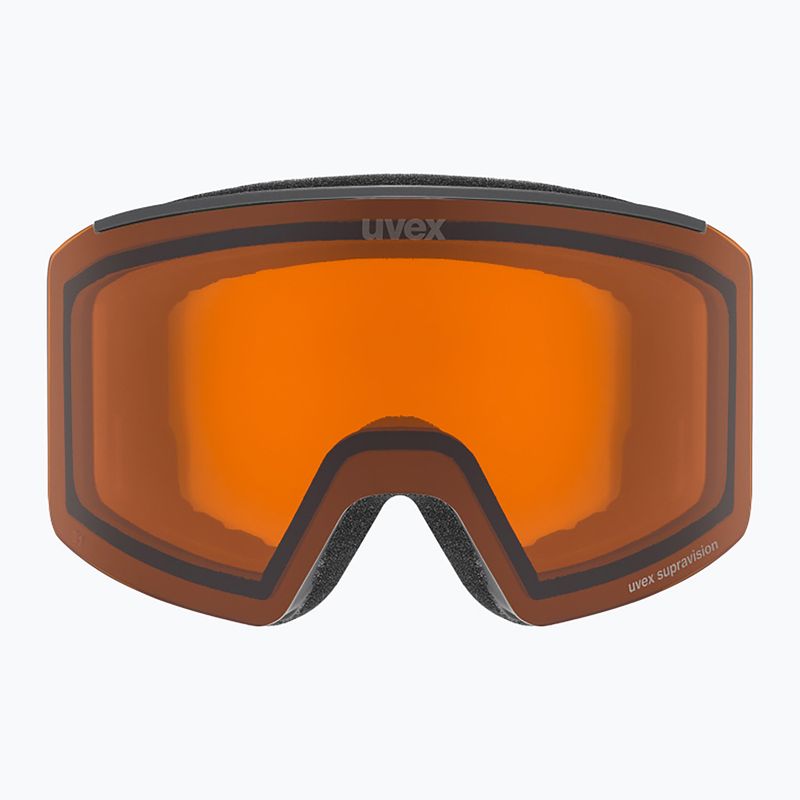 Lyžiarske okuliare UVEX Ignite LG S2 black matte / orange 2
