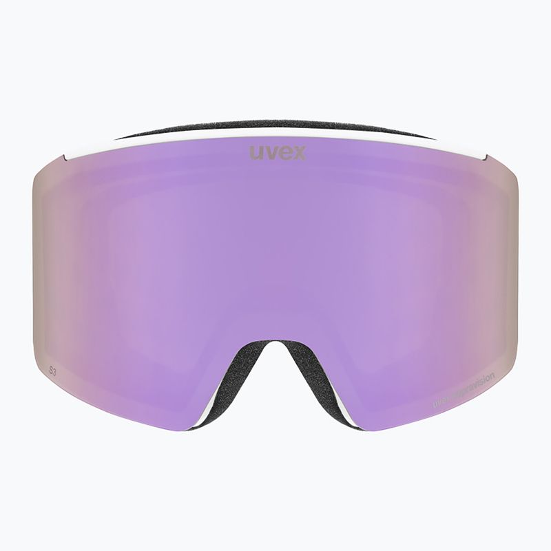 Lyžiarske okuliare UVEX Ignite FM S3 white matt/mirror rose 2