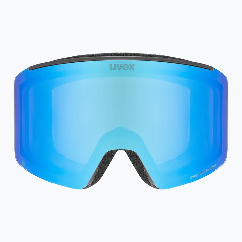 Lyžiarske okuliare UVEX Ignite FM S3 black matt/mirror blue 2