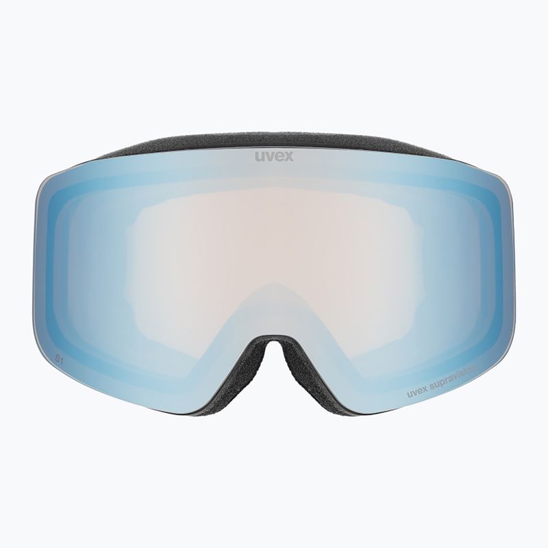 Detské lyžiarske okuliare UVEX Pwdr FM Jr S2 black matt/mirror sapphire 2