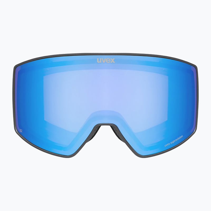Lyžiarske okuliare UVEX Scenic FM S2 black matt/mirror blue 2