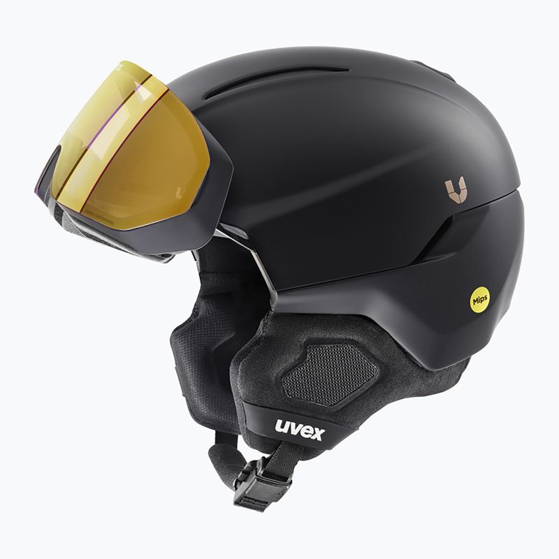 Lyžiarska prilba UVEX Ultimate Horizon MIPS black/black mat 6
