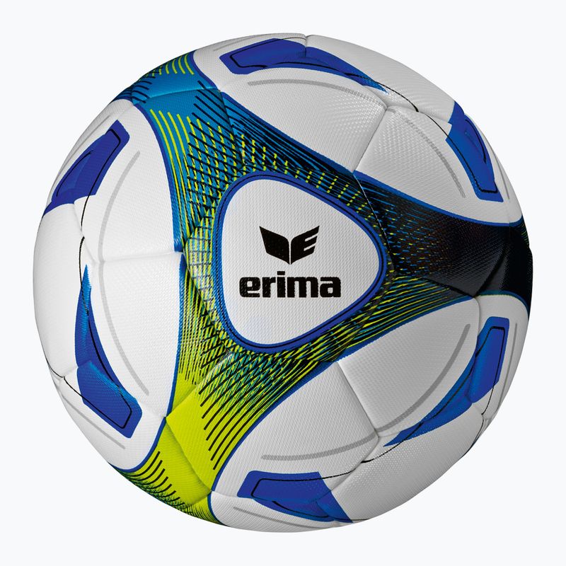 ERIMA Hybrid Training futbalové lopty kráľovská modrá/limetková veľkosť 5