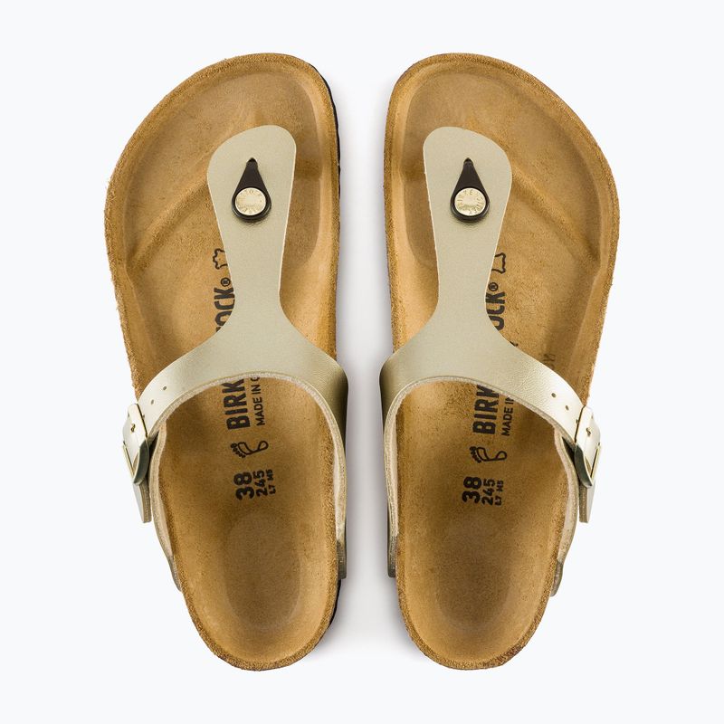 Dámske žabky BIRKENSTOCK Gizeh BF Regular gold 12