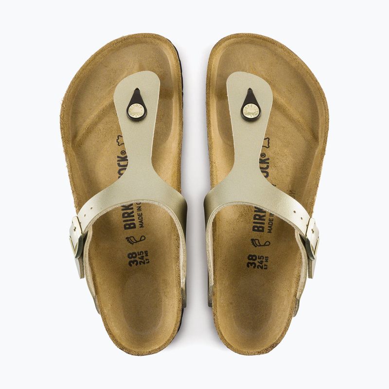 Žabky BIRKENSTOCK Gizeh Birko-Flor Narrow gold 10