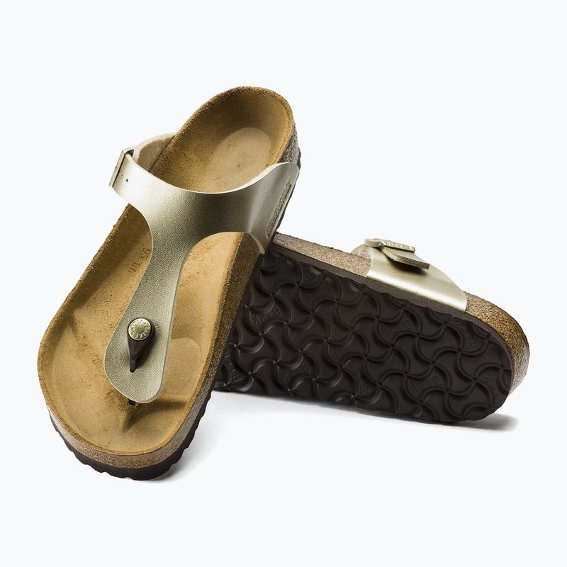 Žabky BIRKENSTOCK Gizeh Birko-Flor Narrow gold 12