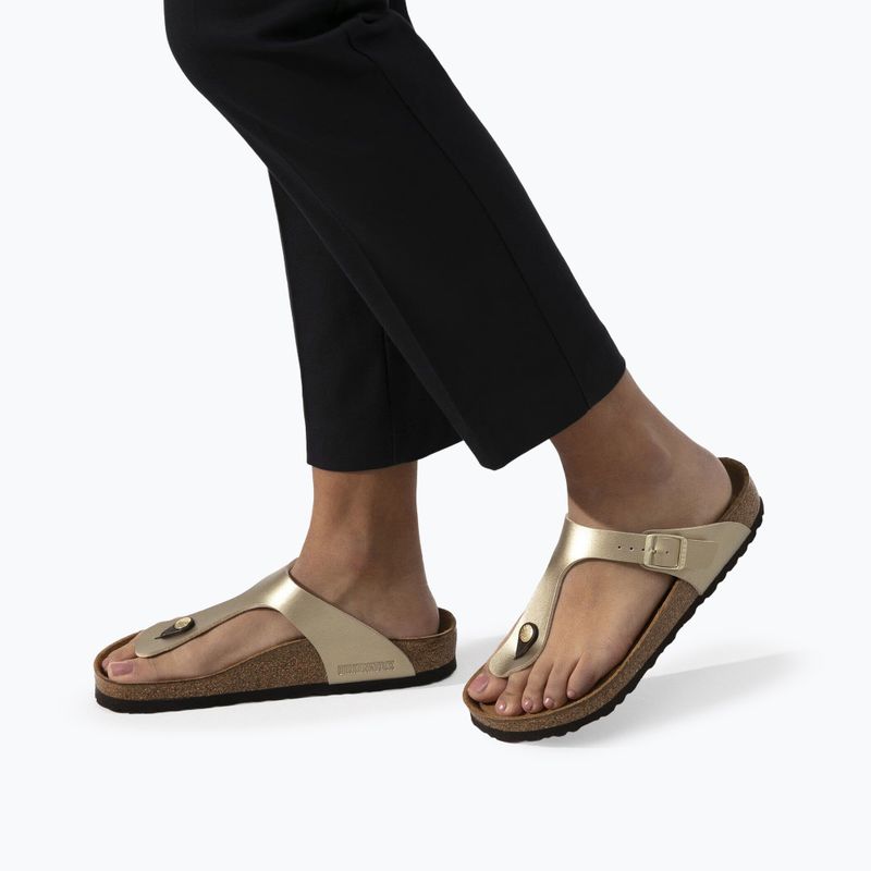 Žabky BIRKENSTOCK Gizeh Birko-Flor Narrow gold 14