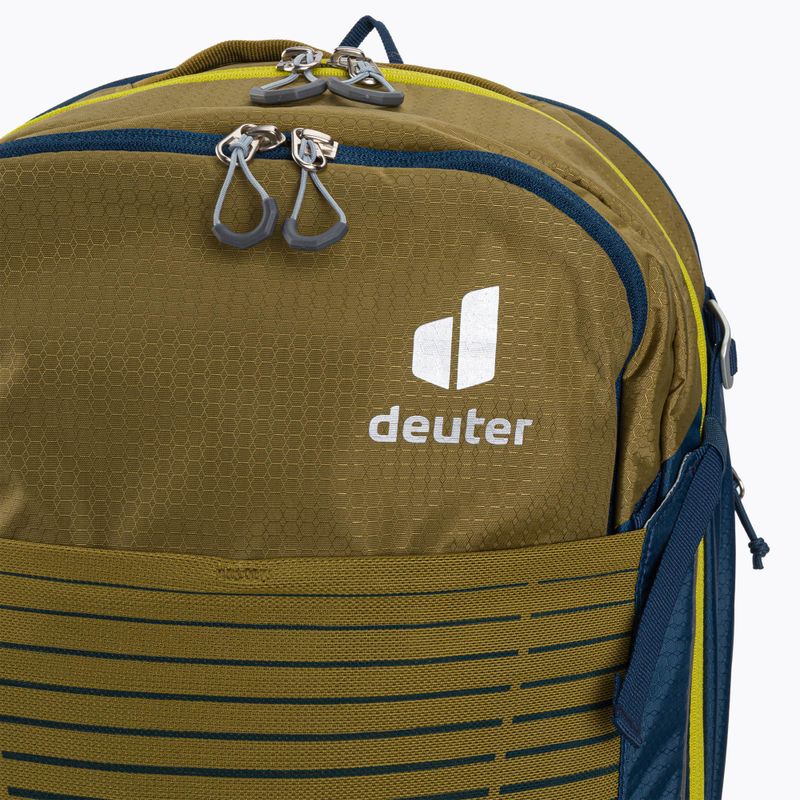 Deuter Trans Alpine Pro 28 l modro-hnedý batoh na bicykel 6314 3201121 4