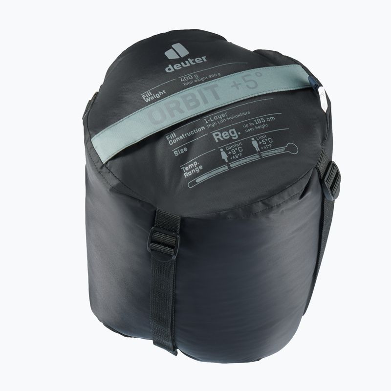 Deuter spací vak Orbit +5° sivý 370112243350 6