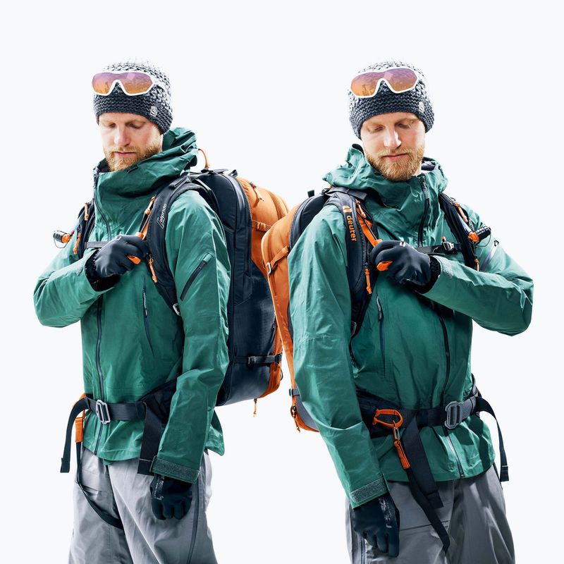 Batoh Deuter Alproof 32 l gaštanový/čierny lavínový 14