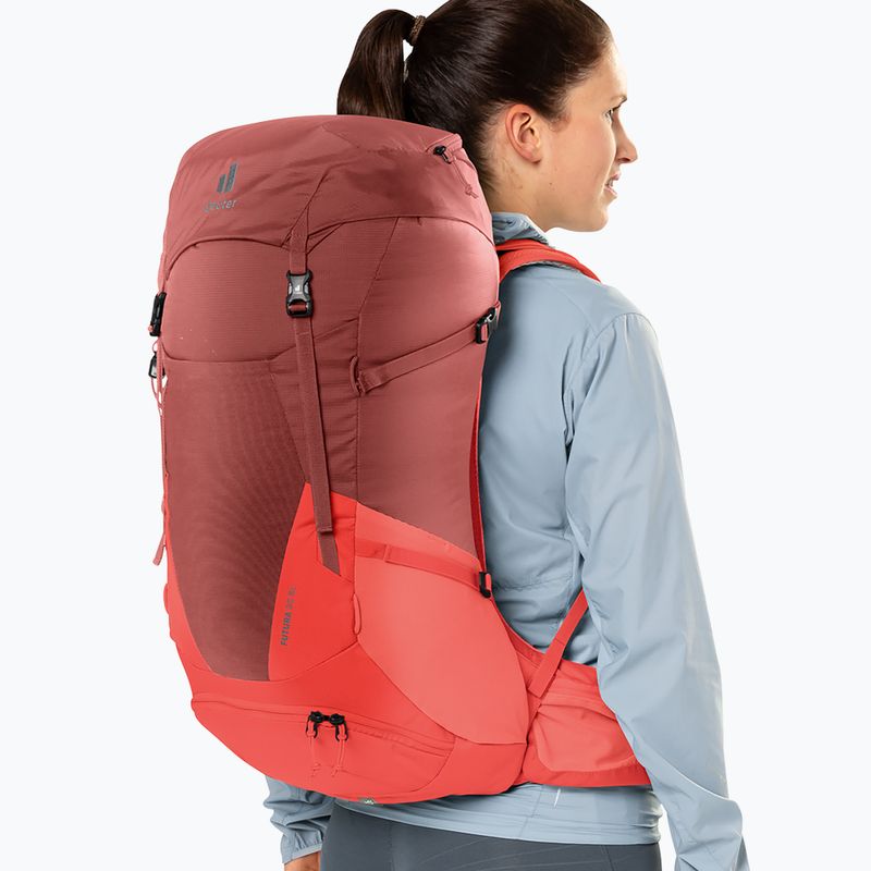 Dámsky turistický batoh deuter Futura 30 SL red 34007215589 13