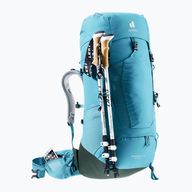 Dámsky trekingový batoh deuter Aircontact Lite 45 + 10 SL 55 l 334022332490 lagoon/ivy 7