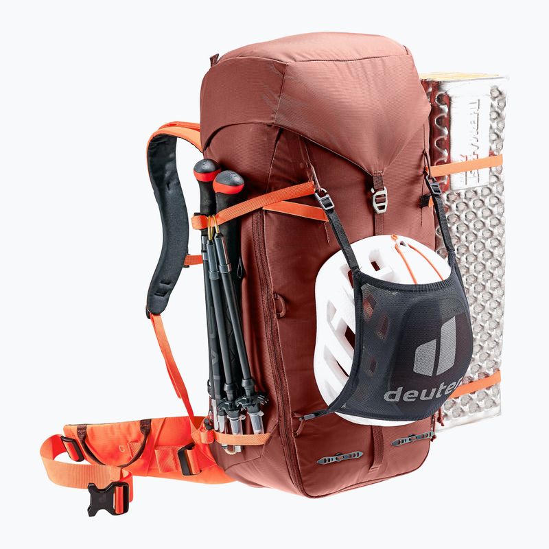 Horolezecký batoh Deuter Guide 34+8 l redwood/papaya 5