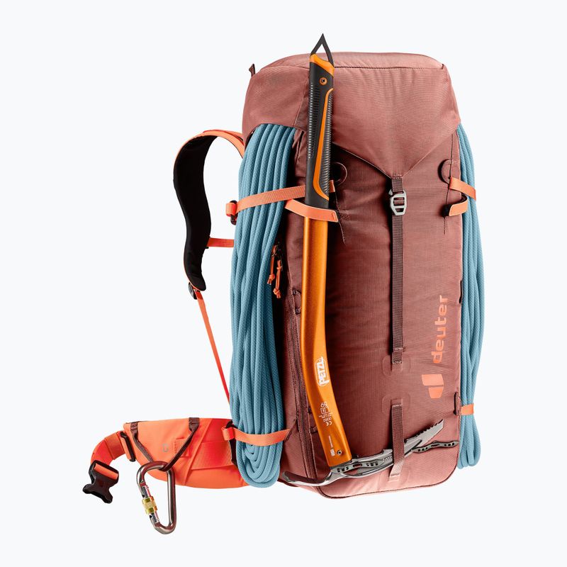 Horolezecký batoh Deuter Guide 34+8 l redwood/papaya 6