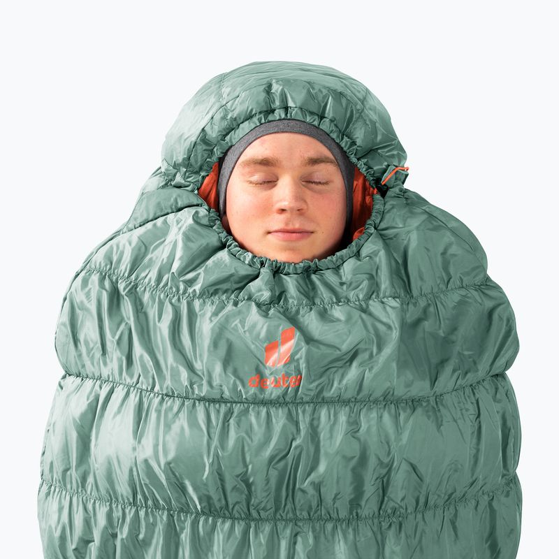 Spací vak Deuter Exosphere +4° sage/paprika 8
