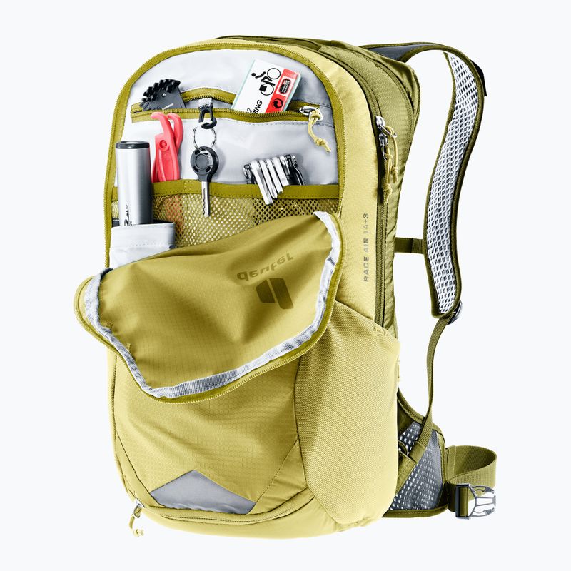 Cyklistický batoh Deuter Race Air 14 + 3 l lipa/cactus 11
