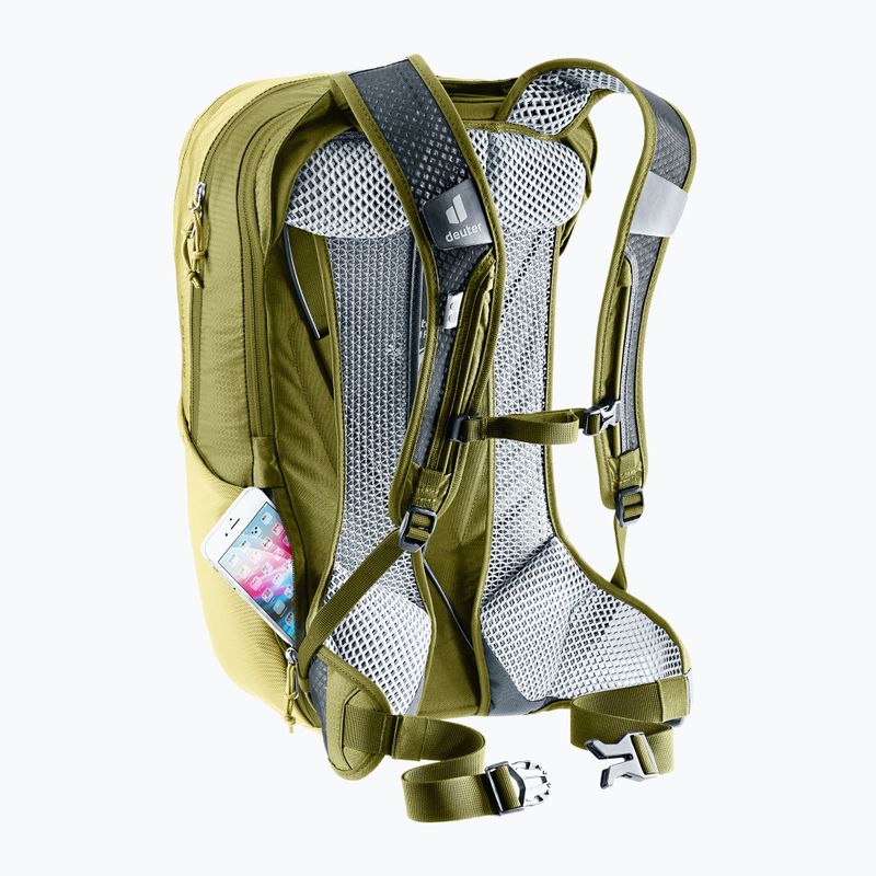 Cyklistický batoh Deuter Race Air 14 + 3 l lipa/cactus 12