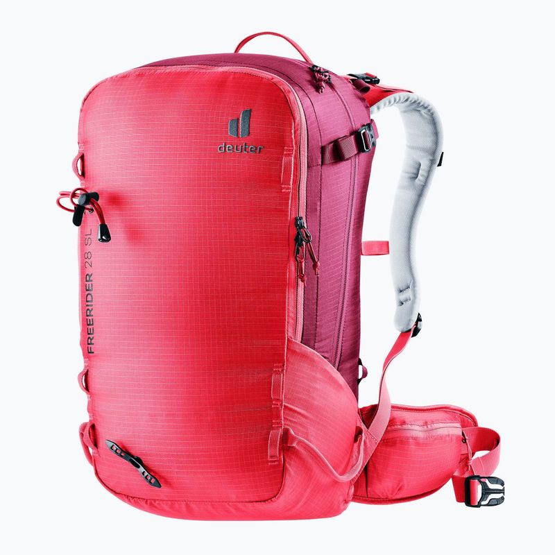 Dámsky lyžiarsky batoh deuter Freerider 28 l SL hibiscus/ ruby 2