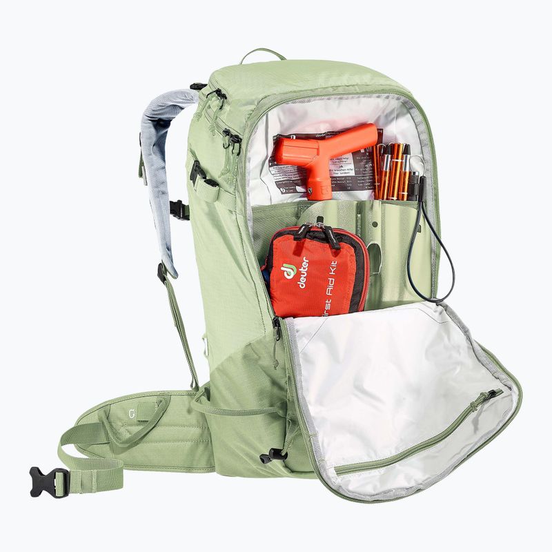 Dámsky lyžiarsky batoh Deuter Freerider Pro 32+ l  grove/mineral 12