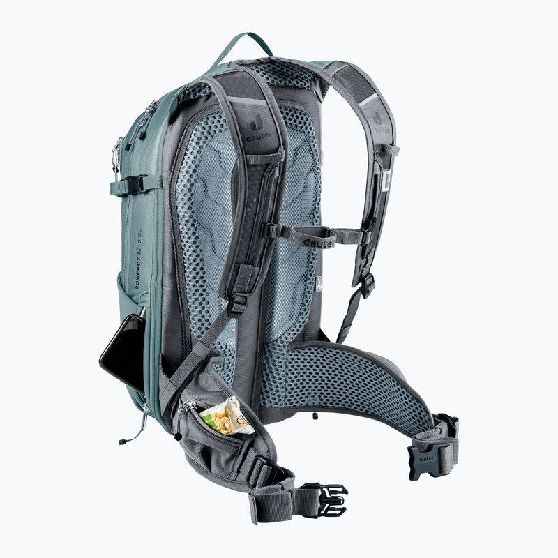 Dámsky cyklistický batoh deuter Compact 12 + 3 SL graphite/shale 14