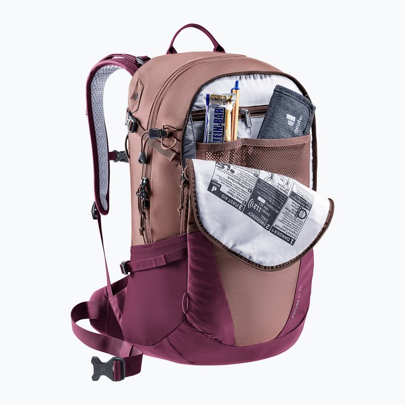 Dámsky turistický batoh deuter Futura 21 l SL ashrose-cassis 6