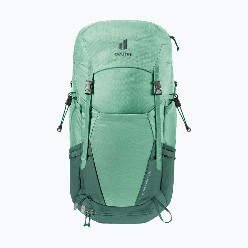 Damski turystyczny plecak deuter Futura Pro 34 l SL spearmint/seagreen