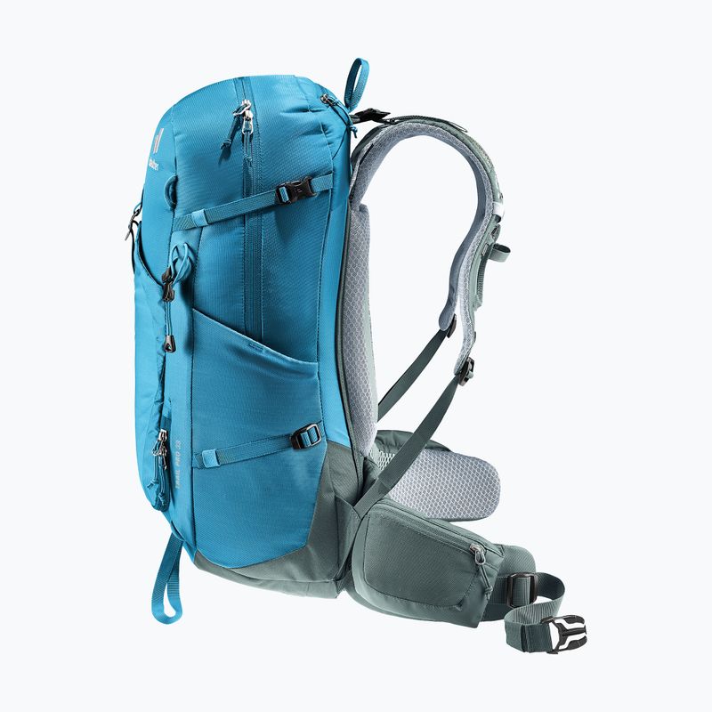Turistický batoh deuter Trail Pro 33 l wave/ivy 6