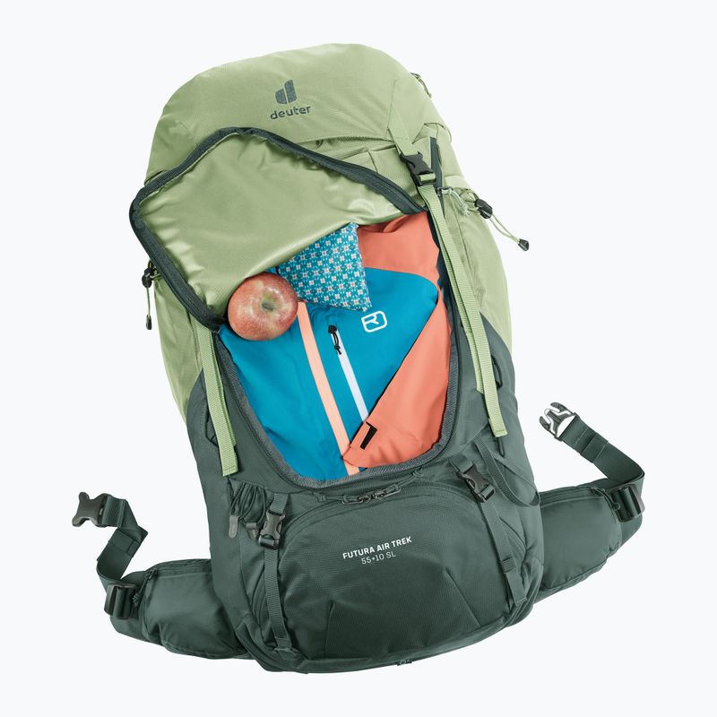 Dámsky trekingový batoh deuter Futura Air Trek 55 + 10 l SL grove/ivy 8