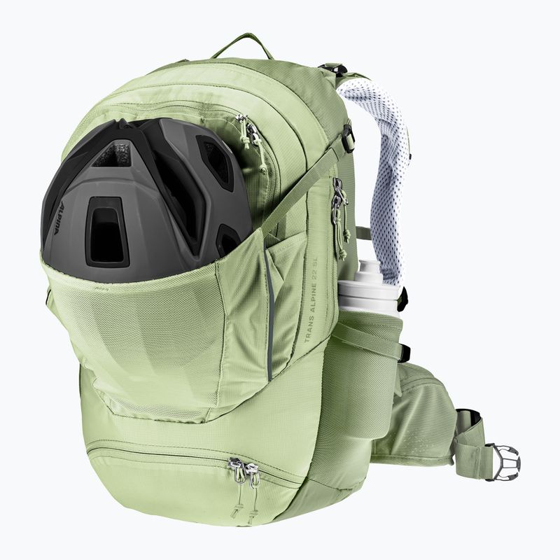 Dámsky cyklistický batoh deuter Trans Alpine 22 l SL mineral/grove 8