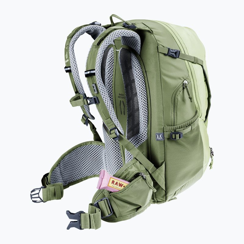 Dámsky cyklistický batoh deuter Trans Alpine 22 l SL mineral/grove 14