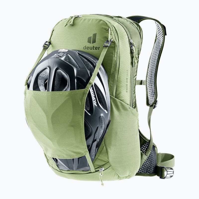 Cyklistický batoh deuter Race Air 14 + 3 l mineral/grove 8