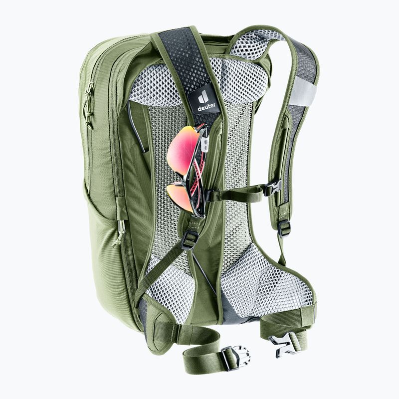 Cyklistický batoh deuter Race Air 14 + 3 l mineral/grove 10