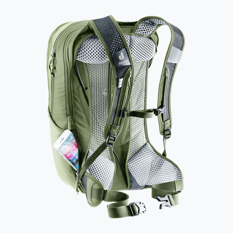 Cyklistický batoh deuter Race Air 14 + 3 l mineral/grove 12