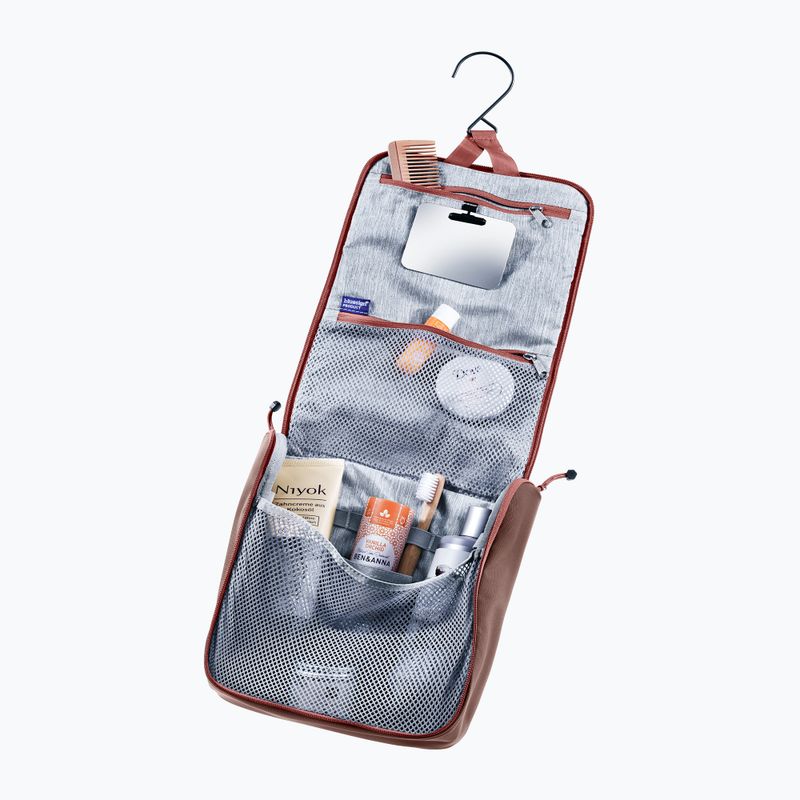 Kozmetická taška deuter Wash Center II black caspia/raisin 2